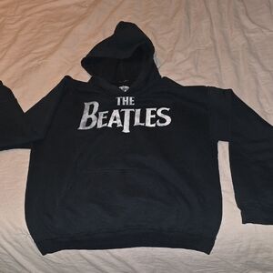 The Beatles Black Sweater with White Logo